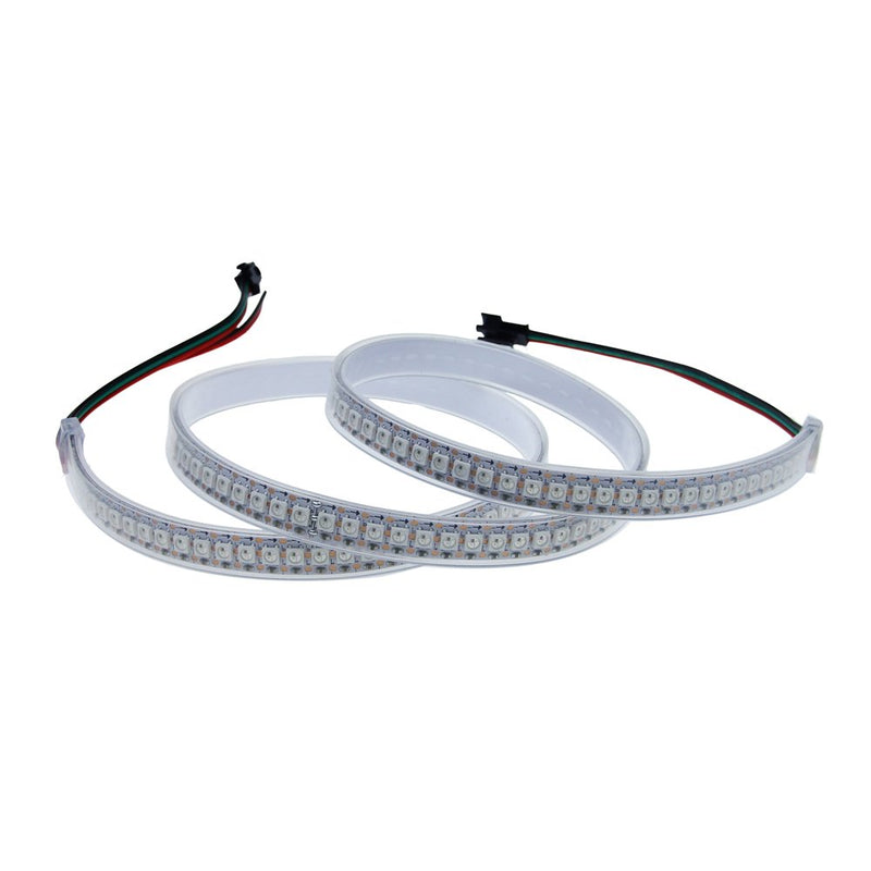 [AUSTRALIA] - ALITOVE 3.2ft WS2812B Individually Addressable LED Strip 1m 144 LED Pixel Flexible Light 5050 RGB SMD Waterproof IP67 White PCB 5V DC 