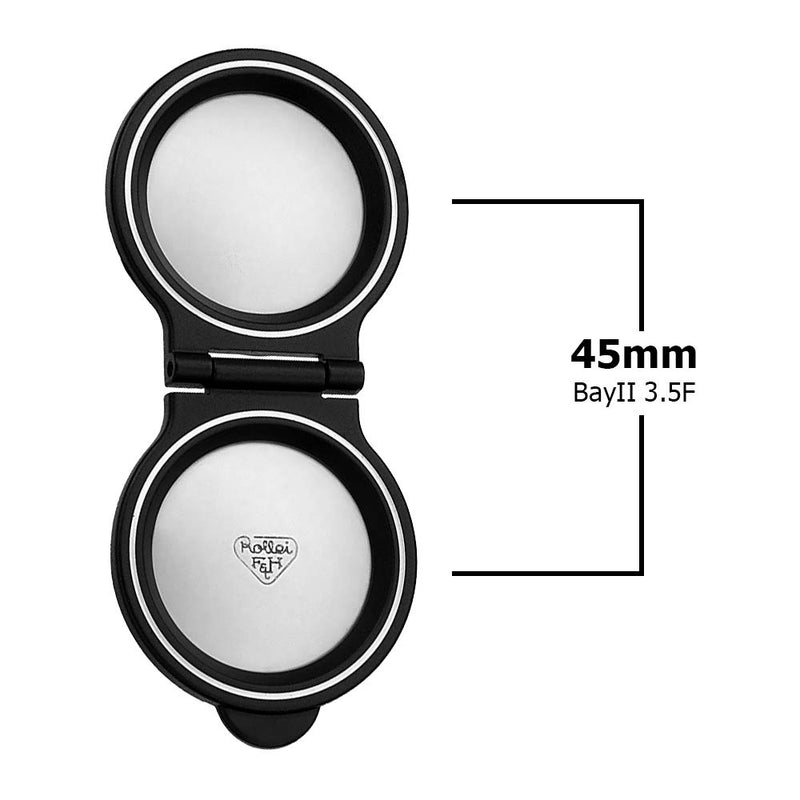 Fotodiox Pro Lens Cap for Rollei TLR Camera with Bay II (B2) 3.5F Take Lens - Metal Cap, fits Twin Lens Rollei (TLR) Bay II Mount, fits Twin Lens Rollei (TLR) Bay II Mount, 2.8 A (Tessar) Lens, 3.5 F