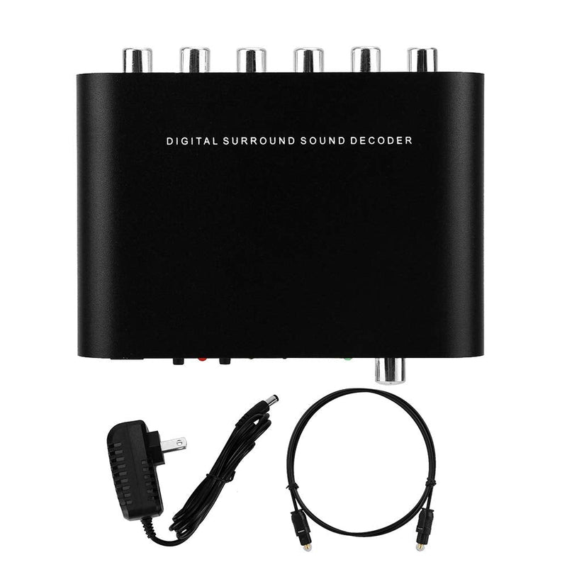 DAC Audio Digital to Analog Converter , Digital DTS Channel Decoder 5.1 Audio Converter Optical Fiber Coaxial Sound Adapter for PS3 HD DVD PS4