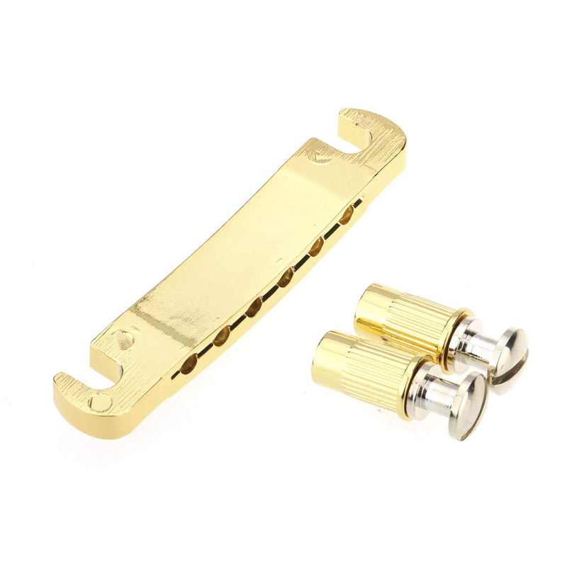 Musiclily Pro 52.5mm TOM Tune-o-matic Tailpiece for China made Epiphone Les Paul Guitar Replacement, Gold