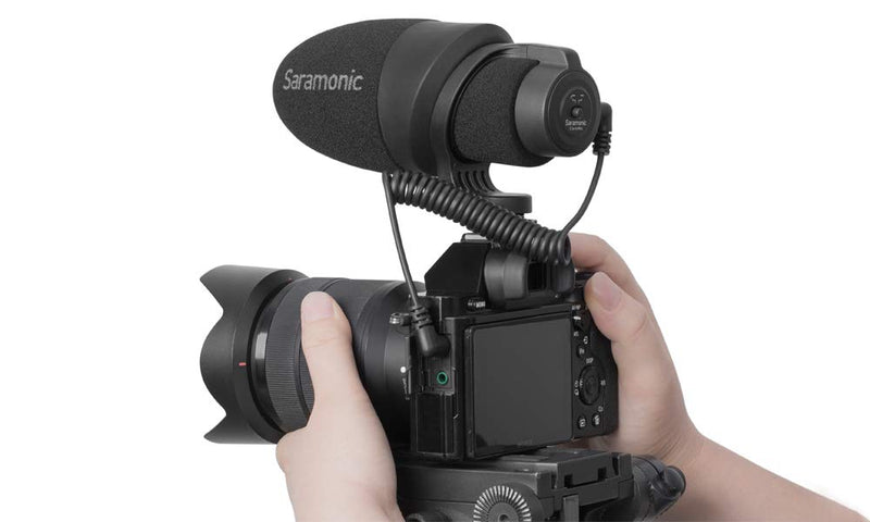 [AUSTRALIA] - Saramonic Shotgun Microphone for DSLR, Mirrorless, Video Cameras, Smartphones & Tablets (CamMic) Plug-in-Powered 