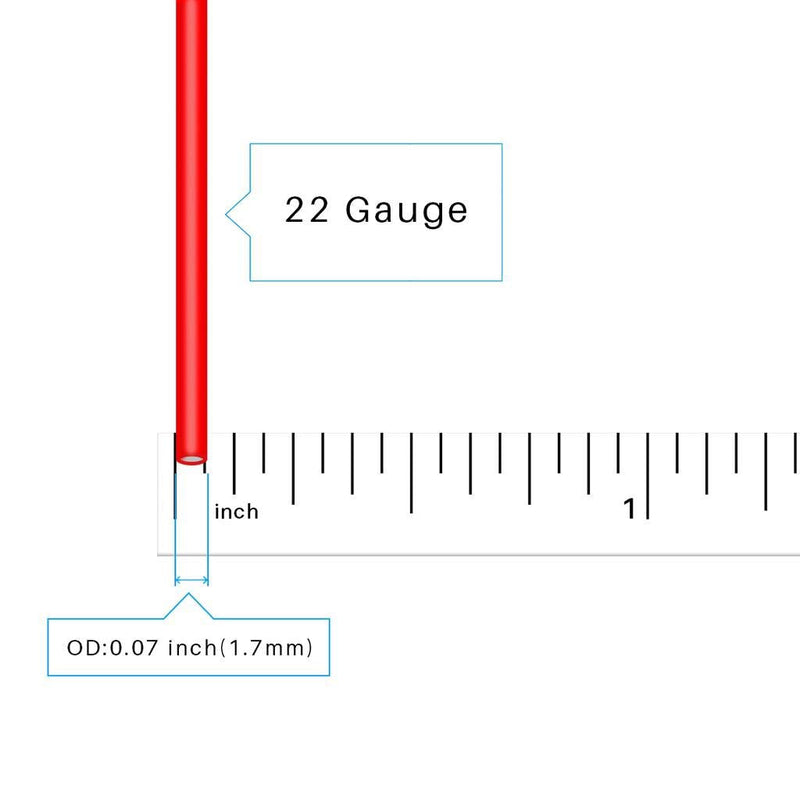 BNTECHGO 22 Gauge Silicone wire spool red 25ft and black 25ft Flexible 22 AWG Stranded Copper Wire 22 gauge silicone wire each color 25ft 22 gauge silicone wire red and black