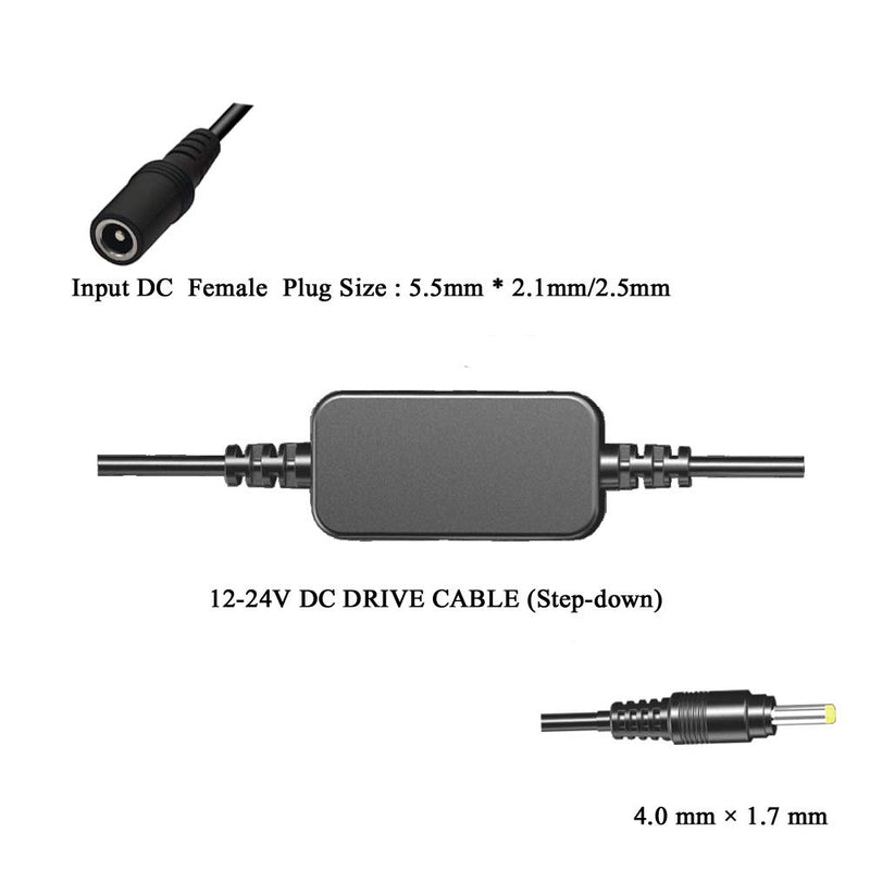 [AUSTRALIA] - EH-5A 12V-24V Adapter Step-Down DC Cable + EP-5B DC Coupler EN-EL15 Dummy Battery for Nikon V1 D850 D810 D800E D750 D610 D600 D500 Z6 Z7 