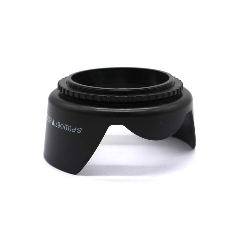 Digital Tulip Flower Threaded Lens Hood for Canon Nikon,Sony,Panasonic,FujiFilm,Olympus,Pentax,Sigma,Tamron,Sun Shade/Shield,Reduces Lens Flare,Blocks Excess Sunlight for Photography 67mm