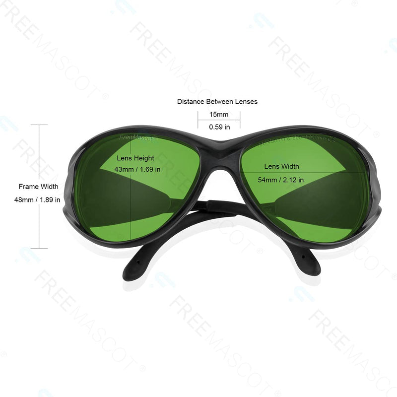 FreeMascot OD 6+ 190nm-450nm / 800nm-1700nm Wavelength Professional Laser Safety Glasses Style 2