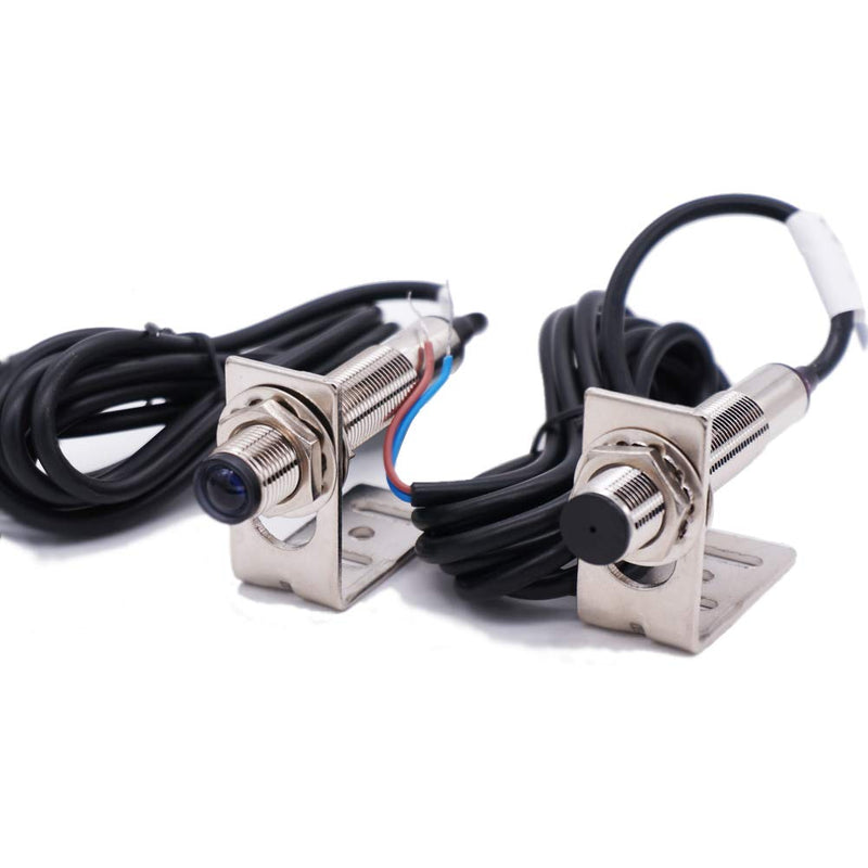 [AUSTRALIA] - Taiss/1 Pair photoelectric Switch 0-20M Through-Beam Reflection Optical Photoelectric Beam Sensor NPN NO photoelectric Sensor Switch 6-36V Proximity Switch with Infrared Ray Beam E3F-20DNL-Z-12MM 