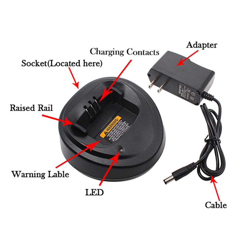 Charger for Motorola CP200 CP340 CP360 CP380 CP040 CP140 PM400 PR400 NNTN4496 NNTN4497 NNTN4970 WPLN4137 WPLN4138