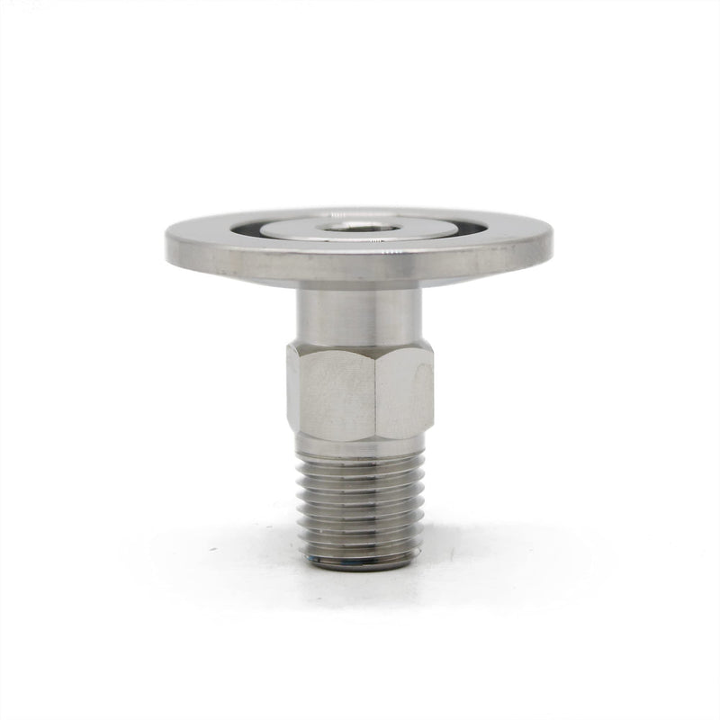 QMINOX SS304 KF25 NPT Male Adaptor thread 1/4" NW25 KF Male coupling ISO-KF25 X NPT 1/4" KF25×1/4"