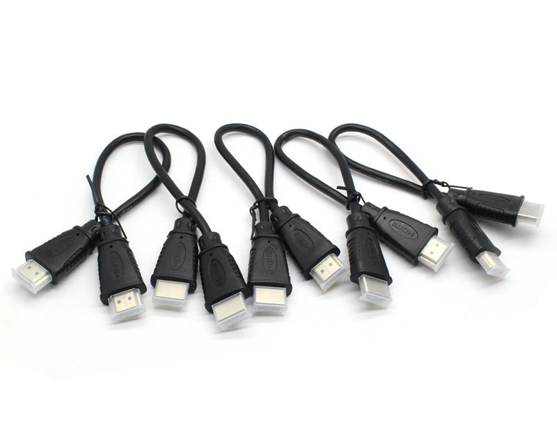 5-Pack 4K Ultra High-Speed HDMI Cable, 0.25m HDMI Jumper, OD 5.0mm