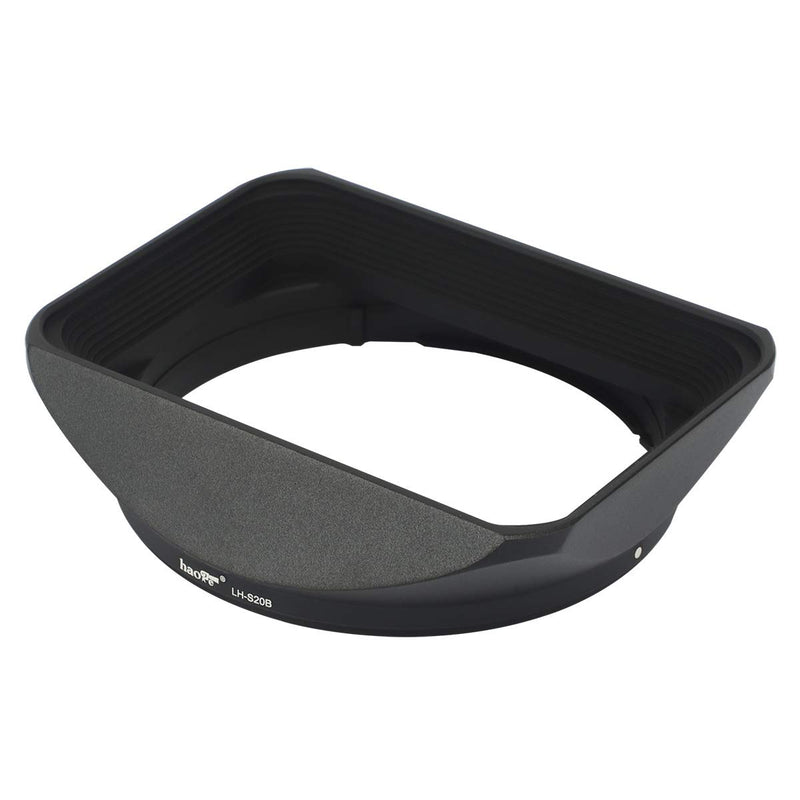 Haoge LH-S20B Bayonet Square Metal Lens Hood Shade with Cap for Sony FE 20mm F/1.8 G SEL20F18G Sony 20mm f1.8 Wide Angle Prime Lens