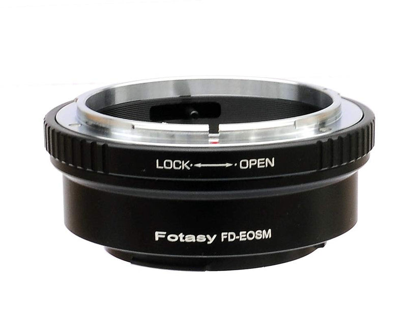 Fotasy Canon FD Lens to Canon EF-M Mount Mirrorless Adapter, FD EOS M Adapter, fits Canon EF M Mirrorless Cameras M1 M2 M3 M5 M6 M6 Mark II M10 M50 M100 M200 (Not for Canon EF EF-S Mount DSLR) FD EFM