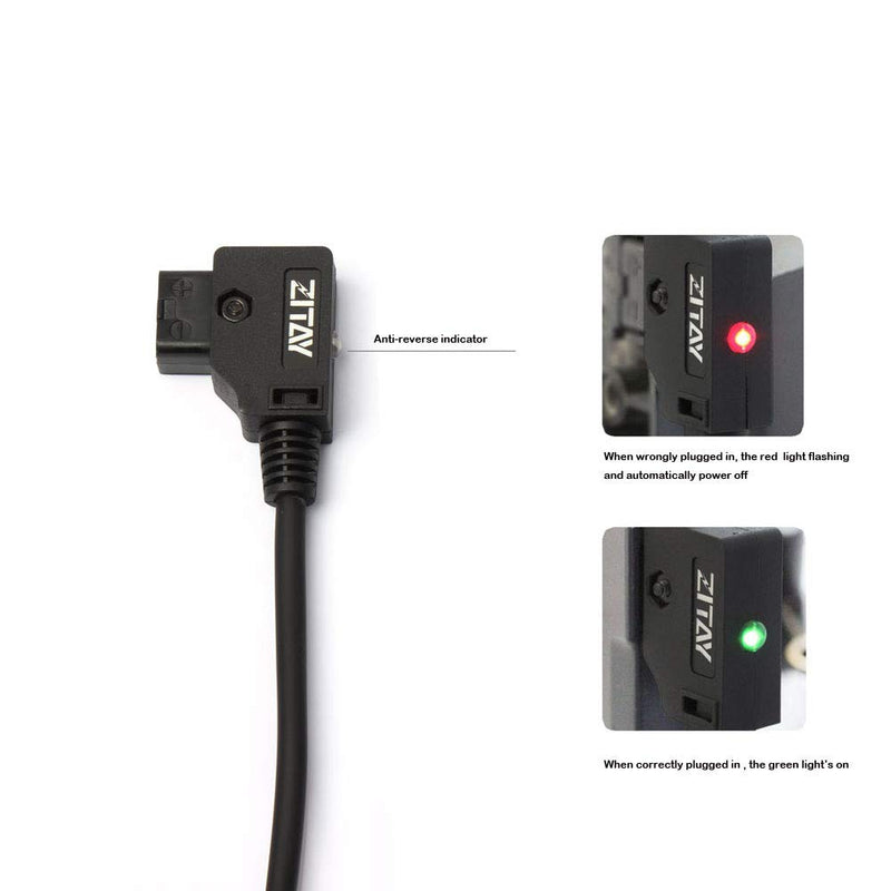 ZITAY D-tap 1x4 Splitter one Male to Four Female Port Adapter Cable Photography VMount Battery Power Splitter Hub