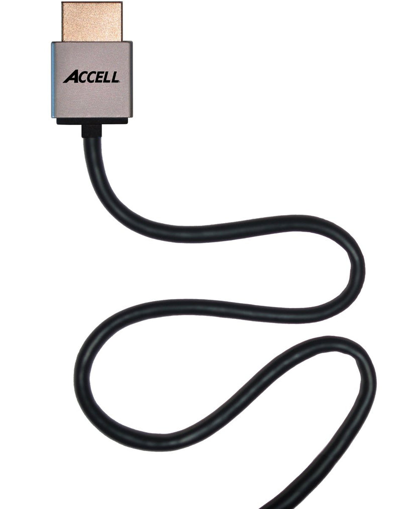 Accell Ultra-Thin High Speed HDMI Cable with Ethernet - 3 Feet, HDMI 2.0 Compliant for 4K UHD @60Hz 3.3 Feet (1 Meter) Round Cable