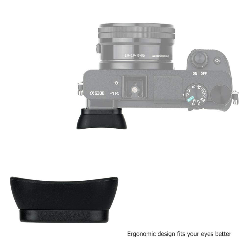 [AUSTRALIA] - Soft Silicon Camera Viewfinder Eyecup Eyepiece Eyeshade for Sony A6000 A6100 A6300 Eye Cup Protector Replaces Sony FDA-EP10 for A6000 A6100 A6300 
