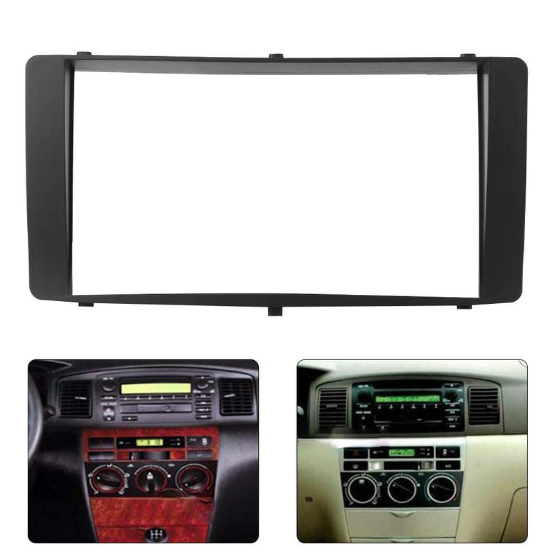 Navigation Modified Frame Radio Dash Panel, Car Stereo Radio Fascia Dash Panel 2 Din Frame Trim Kit Fit for BYD F3 2005-2019