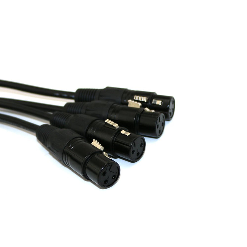 4PCS 1m long dmx 512 Cable dmx 3.2t 3 Pin True Dmx Cable male to female for dmx stage lights