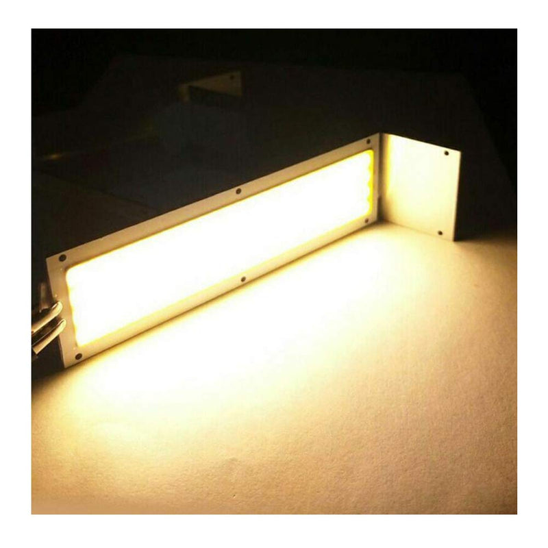 [AUSTRALIA] - Comidox 4pcs 12V 10W 1000LM LED Panel Strip Light COB Chip Light Lamp Car Light Source DIY Spotlight Floor Lighting 120X36mm Warm White 