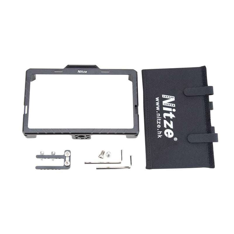 [AUSTRALIA] - Nitze Cage for Feelworld LUT6 / LUT6S Monitor with Sunhood Built-in NATO Rail - JTP2-LUT6S 