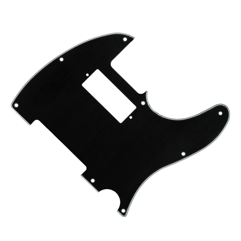 IKN 3Ply Black 8 Hole Tele Mini Humbucker Pickguard with Screws Fit USA/Mexican Fender Telecaster Humbucker Pickguard Replacement