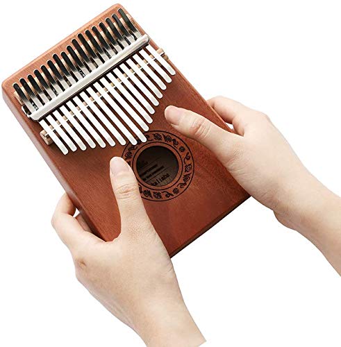 Kalimba Thumb Piano 17 Keys with Study Instruction and Tune Hammer Portable Mbira Sanza Finger Piano, Gift for Beginners Kids Adult Music instrument lover.(Kalimba) Kalimba