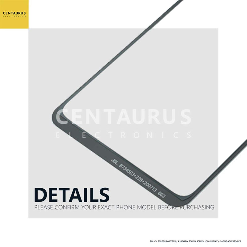 CENTAURUS Galaxy A21s 2020 Replacement Front Outer Screen Lens Glass Panel with OCA Glue Compatible with Samsung Galaxy A21s 2020 A217 SM-A217F SM-A217F/DS 6.5" (NOT Include LCD and Touch digitizer)