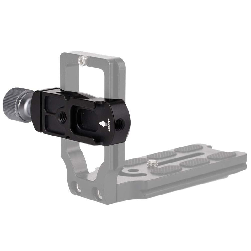 Universal Aluminum Arca Swiss Clamp with Hot Shoe Mount Adapter and 1/4" Screw for Professional Camera L Bracket Quick Release L Plate