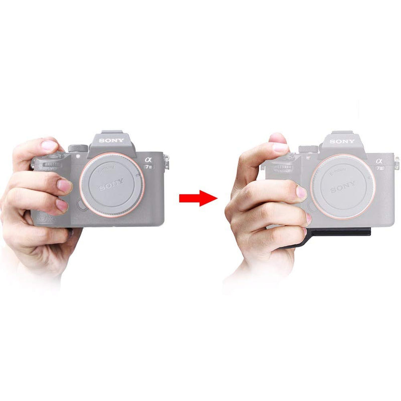Meike MK-X1EM New Vertical Shoot Camera L type metal Bracket Hand Grip Holder for Sony A9 A7MIII A7RIII A7RII A7II A7SII Camera