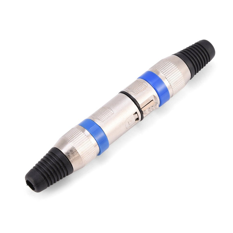 Neufday-5 Pairs 3-Pin XLR Mic Microphone Audio Connector Male Plug + Female Socket, New Year's Gifts