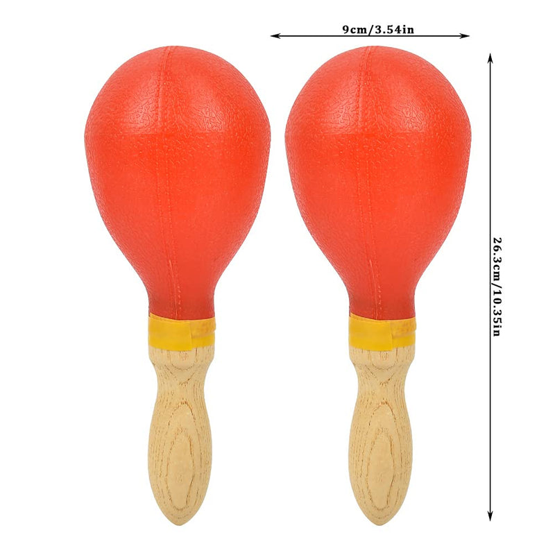 QLOUNI Percussion Maracas Shakers Rattles Sand Hammer Musical Learning Toy Percussion Instrument