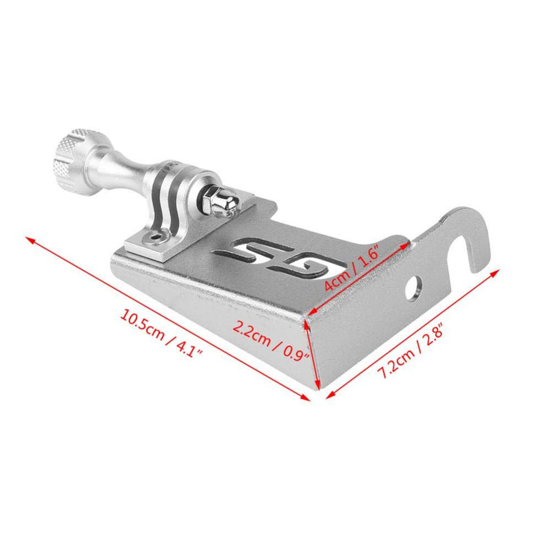 Motorcycle Front Left Camera Support Bracket Go Pro Side Camera Bracket Stand for R1200gs Lc R1200gs Lc Adv(Silver) Silver