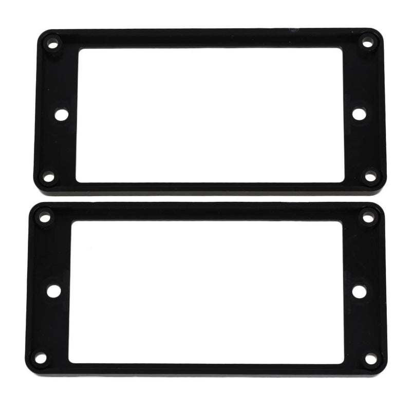 lovermusic Lovermusic Black ABS Electric Guitar Neck and Bridge Flat Humbucker Pickup Mounting Rings Frames Pack of 10