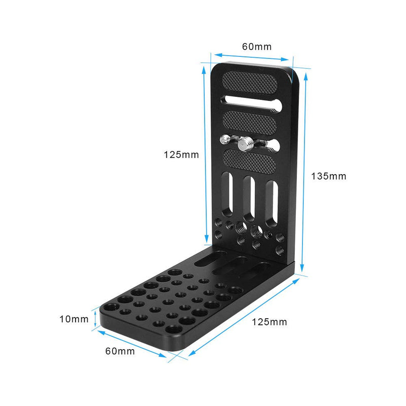 CAMVATE Cheese Plates with 1/4" & 3/8" Mounting Points and Screw Bolts for DSLR Camera Tripod & Gimbals Stabilizer - 2746