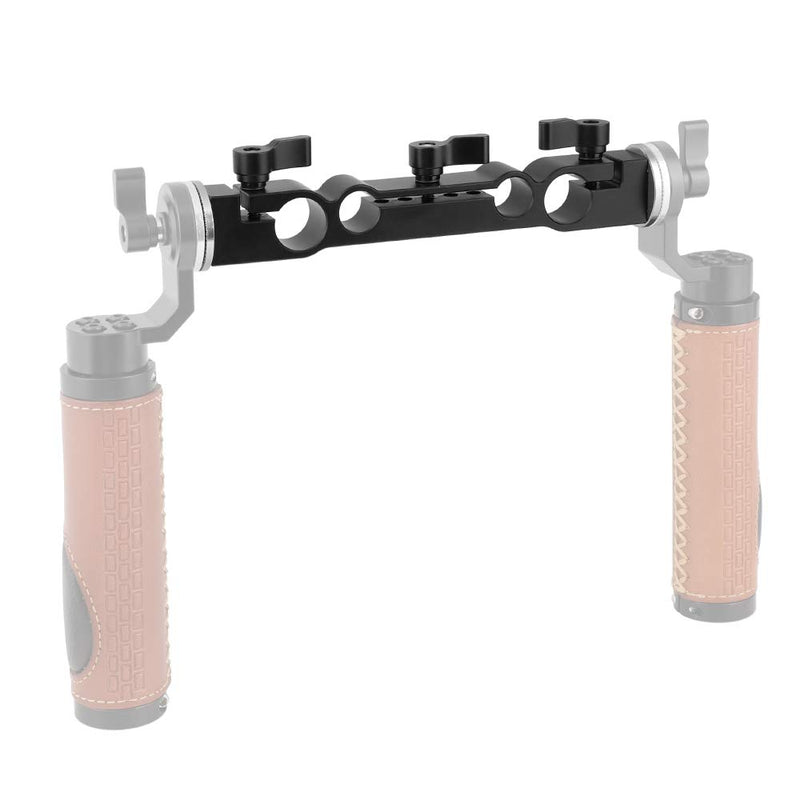 CAMVATE 15mm & 19mm Dual-Port Rod Clamp with M6 Rosette Mount for Shoulder Rig