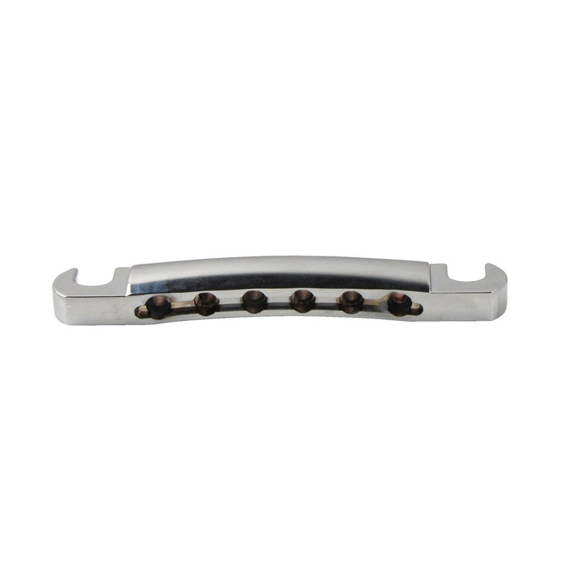 IKN Chrome Tune-O-Matic Tailpiece with Studs Fit Gibson Epiphone Les Paul Guitar Tailpiece Replacement