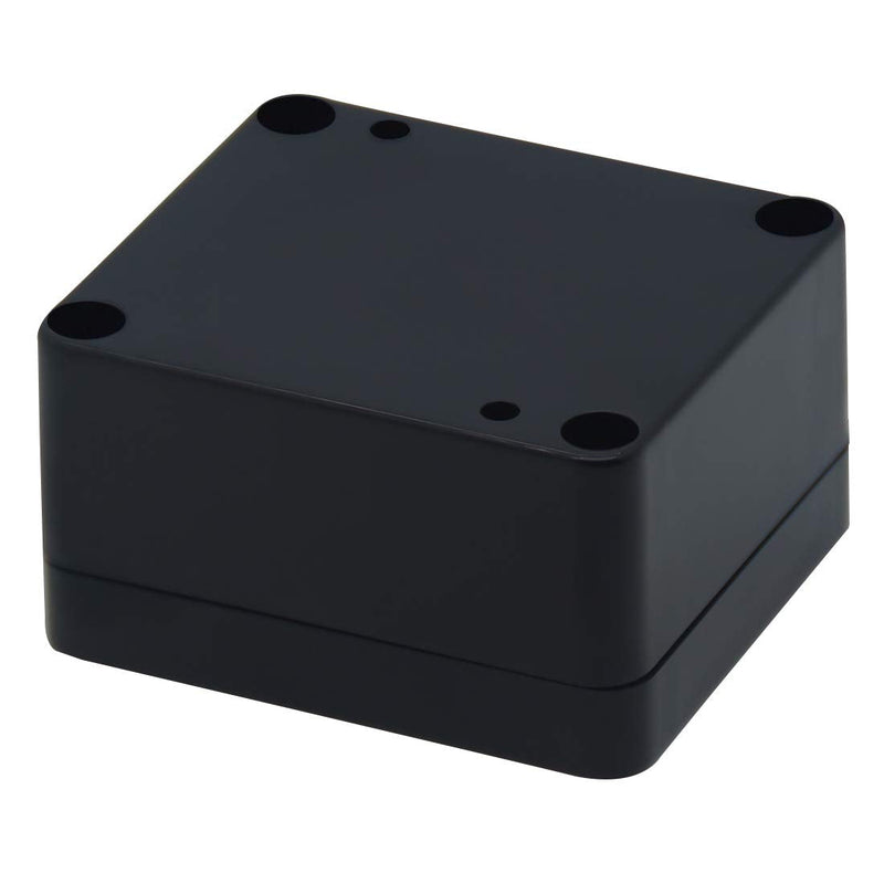 Zulkit Waterproof Plastic Project Box ABS IP65 Electrical Junction Box Enclosure Black 2.48 x 2.28 x 1.38 inch (63 x 58 x 35mm) (Pack of 2) 2.48" x 2.28'' x 1.38''(Pack of 2)