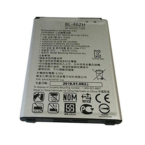 BL-46ZH Battery, Aierly 2125mAh BL-46ZH Battery Packs For LG Leon Tribute 2 K7 LS675 D213 H340 L33 X210 Bateria Batteries