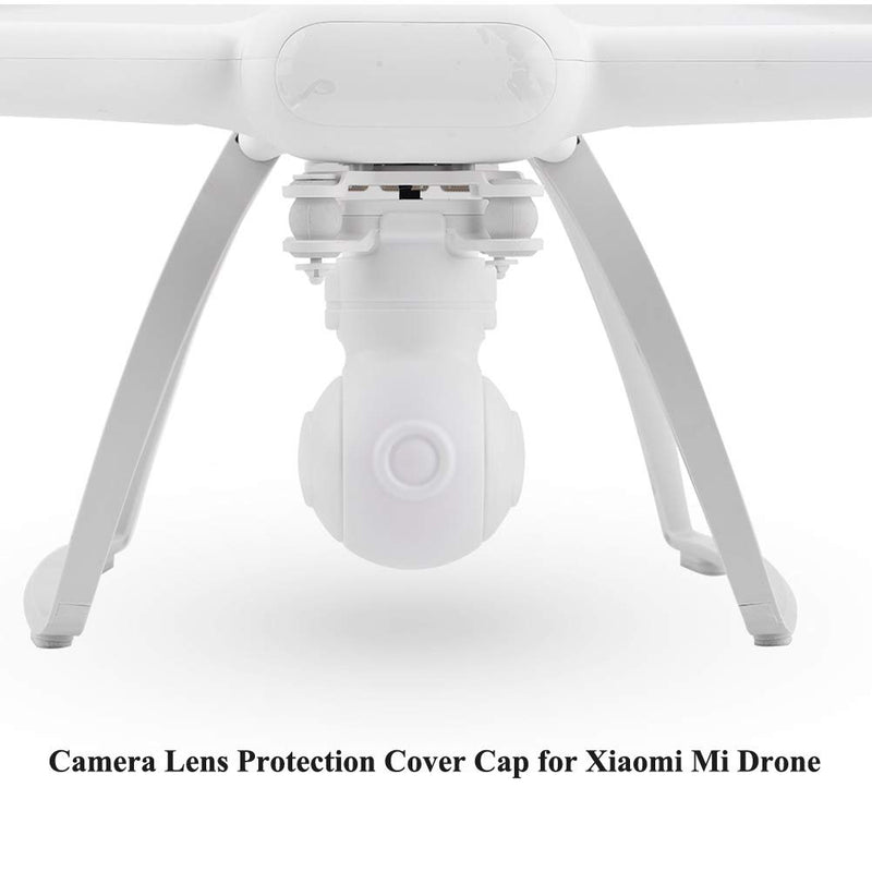 Flycoo2 Camera Lens Protection Cover for Xiaomi Mi Drone 4K Version Fixed Protector Case Cap Waterproof Dust-Proof (White)