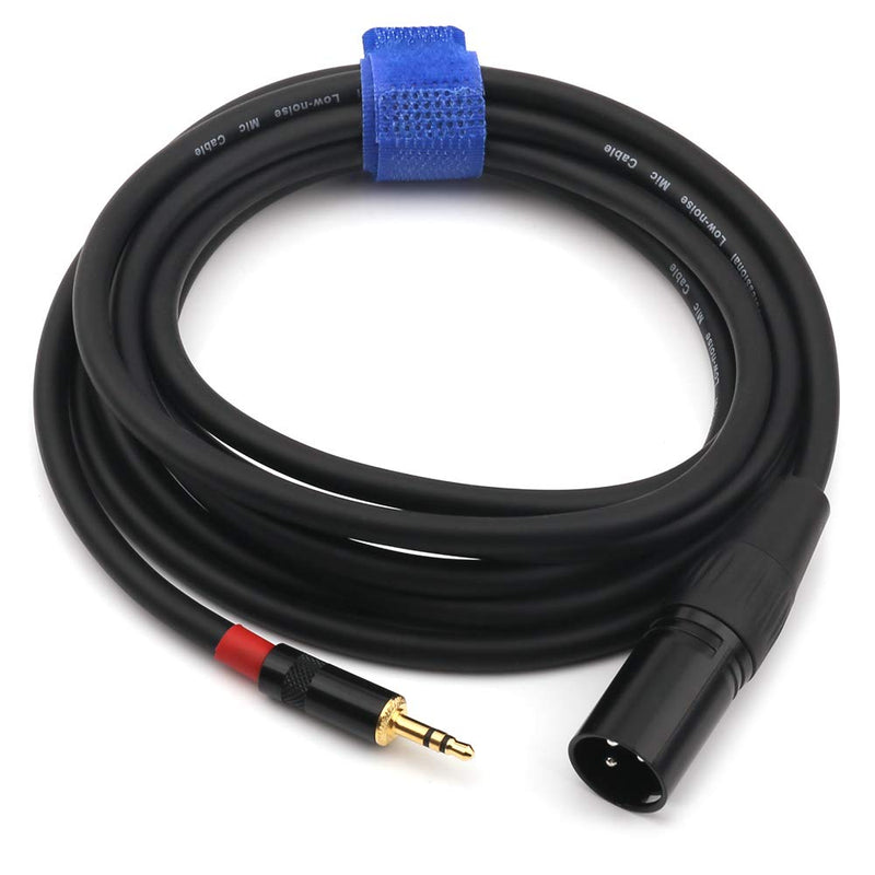 NANYI 3.5 mm TRS Stereo Plug to XLR Plug Interconnect Audio Microphone Cable Suitable for iPod Mobile Phone Active Speaker Stage DJ Studio Audio Console 10 Metres