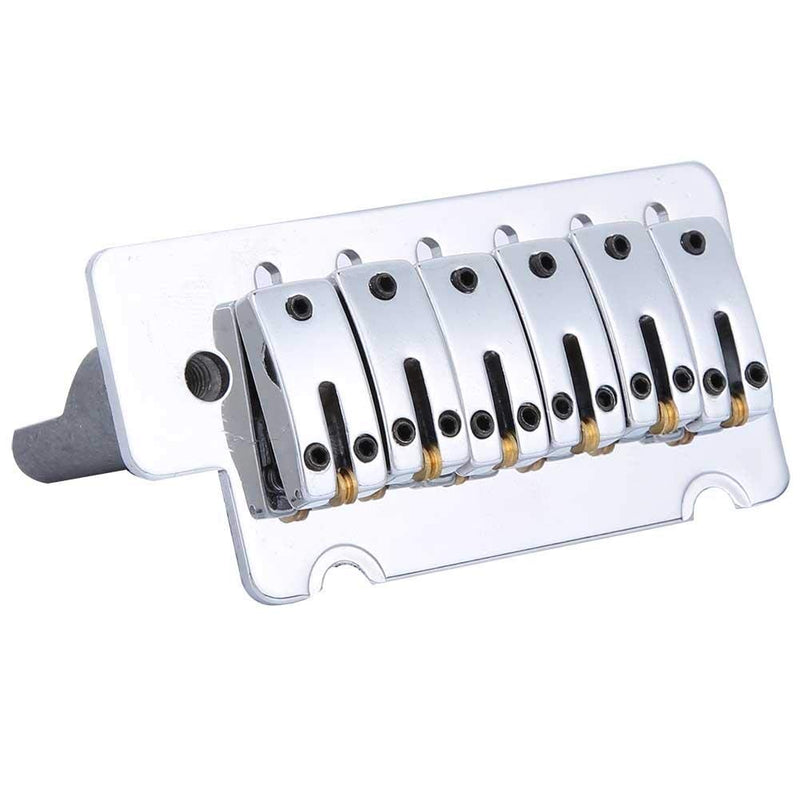 Guitar Tremolo Bridge Set, 6 Strings High Strength Metal Guitar Tailpiece Tremolo Guitar Replacement Part Accessory