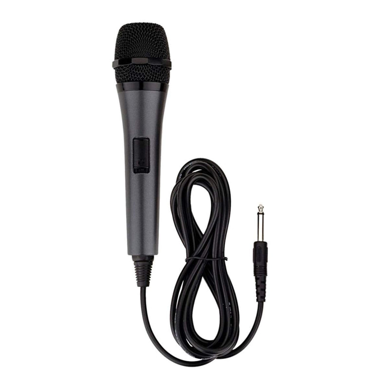 Singing Machine SMM-205 Unidirectional Dynamic Microphone with 10 Ft. Cord,Black, one size Black
