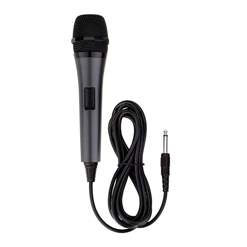 Singing Machine SMM-205 Unidirectional Dynamic Microphone with 10 Ft. Cord,Black, one size 1 Black & Gold