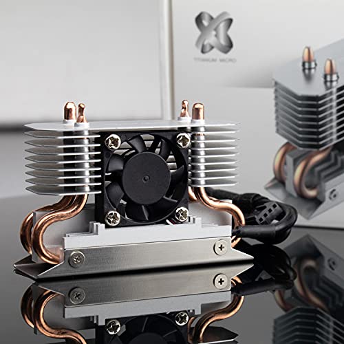 Titanium Micro TMHSFM3 Nitro M.2 NVME 2280 Heatsink Dual Cooler with 30mm PWM Fan