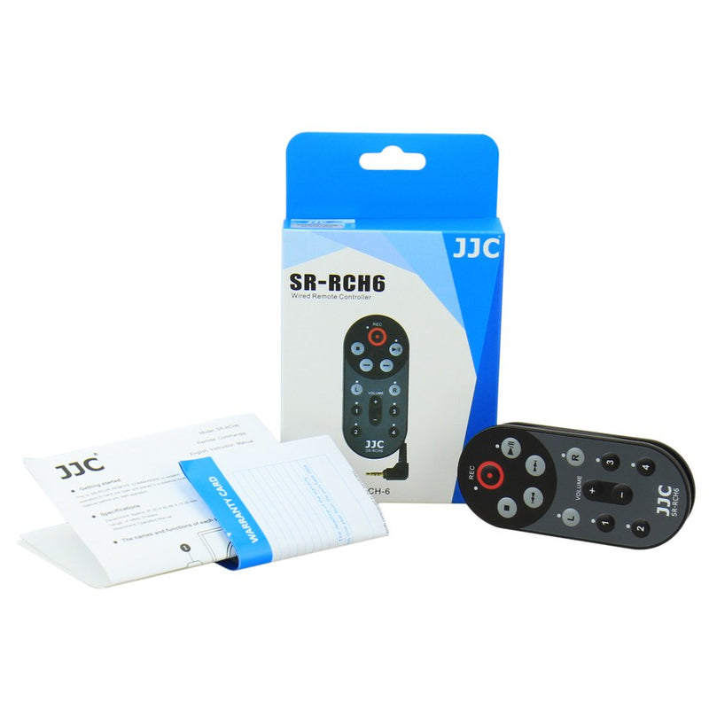 JJC H6 Cable Wired Remote Control Commander for Zoom H6 & H6 All Black 2020 Version Handy Portable Digital Recorder Replaces Zoom RCH-6 Controller - Cable Length: Approx 1.4m / 4.6 Feet for H6 & H6 Black