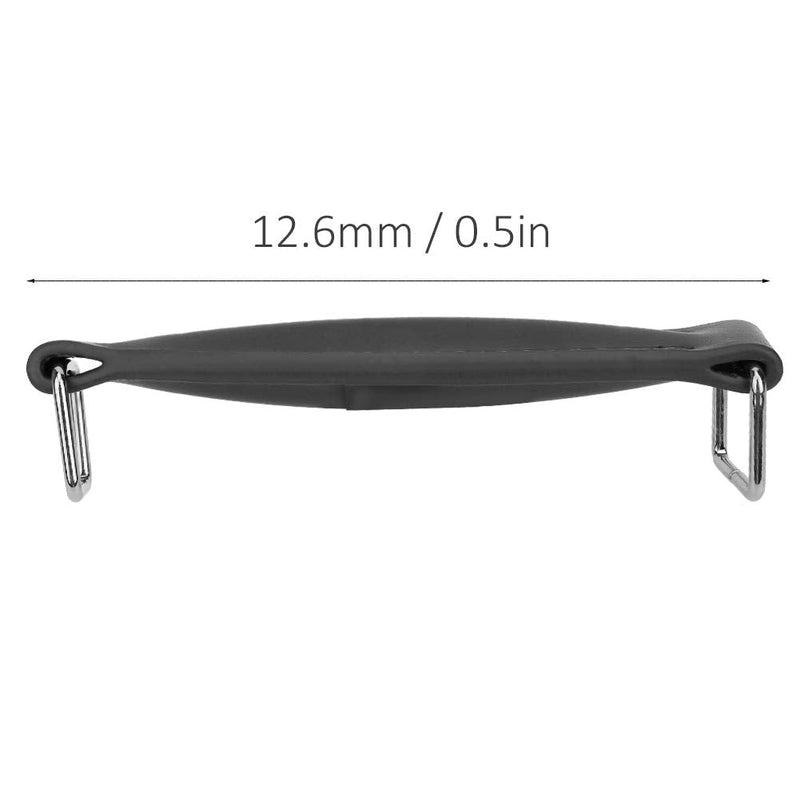 Guitar Amplifier Handle,PU Leather Internal Steel Leather Style Replacement Strap Handle Amp Handle Strap for Guitar Amplifiers Speaker (black) black