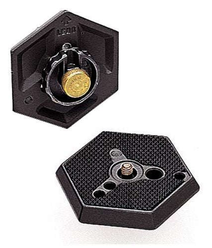 Manfrotto 030- 14 Replacement Hexagonal Quick Release Plate with 1/4- 20 Thread