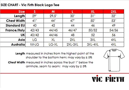 Vic Firth Logo Men's Black T-Shirt S