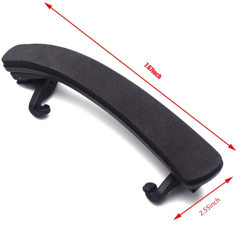 Tzong Adjustable Comfortable Black Rubber Violin Shoulder Pad Holder for 1/2-4/4 for Violins