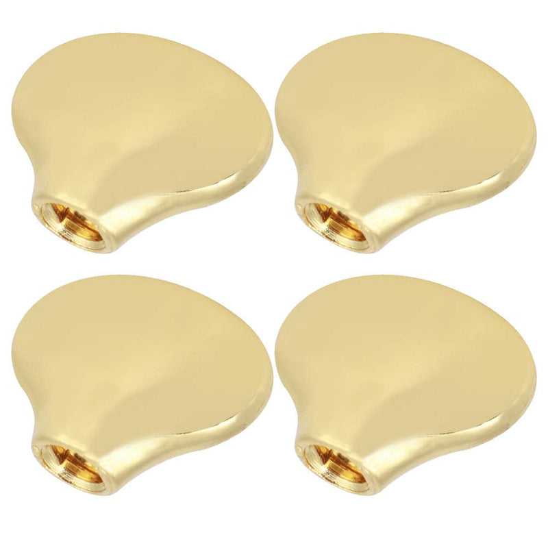 Tuning Peg Cap, Metal Tuning Peg Cap Ukulele Tuning Knob Handle Small Fish Tail Shape Guitar Shaft Buckle(Gold) Gold