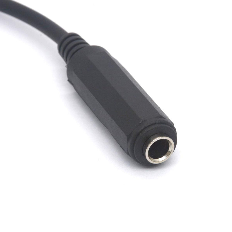 Right Angle 6.35 male to female cable, 1/4 Stereo TS Headphone Extension Cord for Guitar AMP Synths Amplifier Speaker Piano