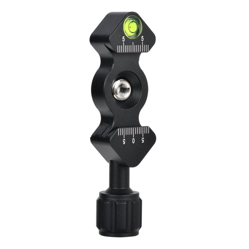 CAVIX FC-25 Mini Fish Bone Style Quick Release Clamp with 3/8"-1/4" Screw Adapter for Tripod Head Compatible with Arca Style Plate
